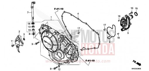 KURBELGEHAEUSEABDECKUNG (CRF1100A/A2/A4/AL/AL2/AL4) CRF1100A2L de 2020